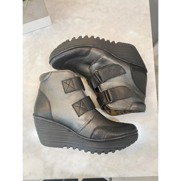 Fly London Wedge Booties - Picture 4 of 5